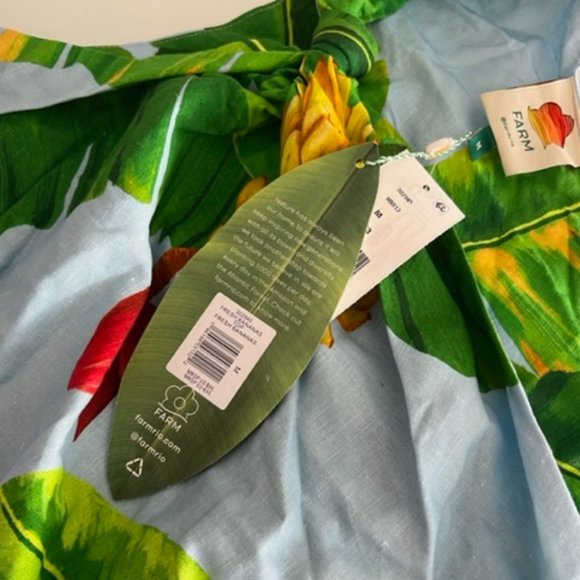 FARM RIO Fresh Bananas One Shoulder Crop Top - Picture 3 of 9